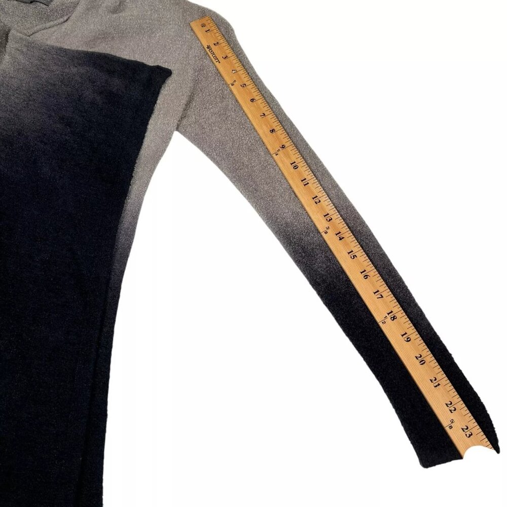 Barefoot Dreams Womens Ombre Black Gray Bamboo Chic Lite Open Front Cardigan Siz - Picture 11 of 11